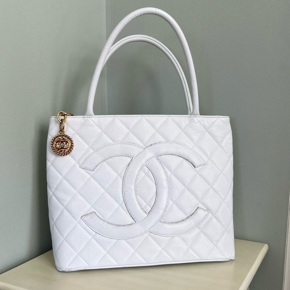 CHANEL Caviar Leather Medallion Tote - GREAT CONDITION